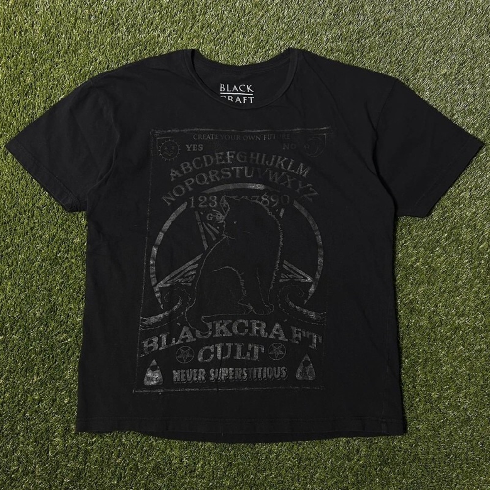 Blackcraft Cult Men's Black Graphic Short-Sleeve Tee